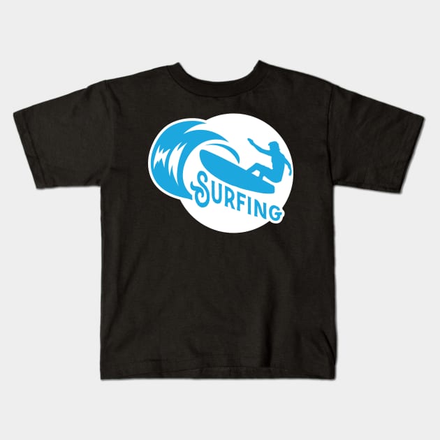 Surfing Kids T-Shirt by Dojaja